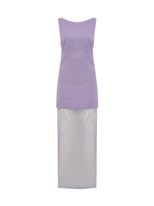 Abito Frosone lungo in lino e organza PINKO | 104694 A2EEY63